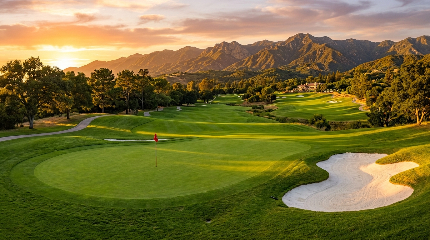 Apple Mountain Golden Hour Championship Golf Green